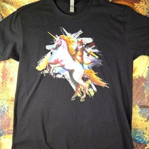 Karben4 Brewing Madison WI Fantasy Factory Shooting Cat On Unicorn Extra large